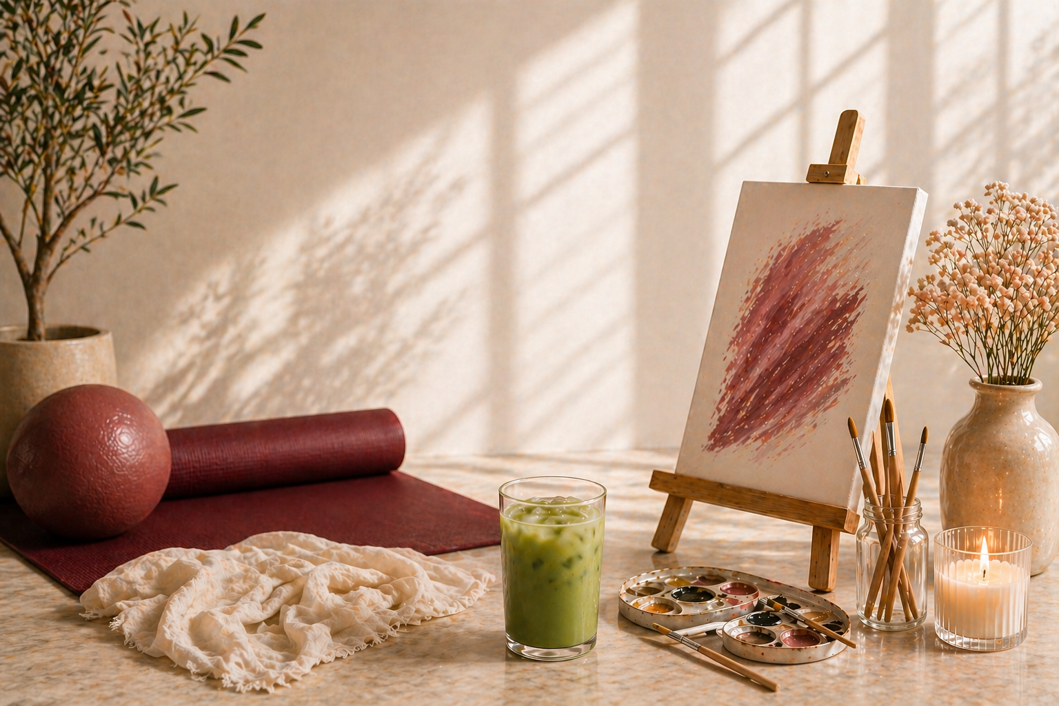 Sculpt & Create - Pilates & Painting Experience